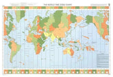 British Admiralty Nautical Chart 5006: The World Time Zone Chart